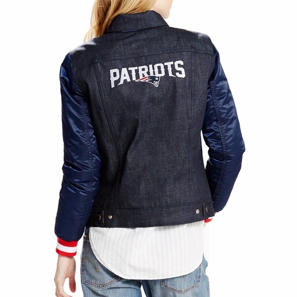 Levi's Jackets & Blazers - Levi's Woman’s New England Patriots NFL football denim jacket Size XXL